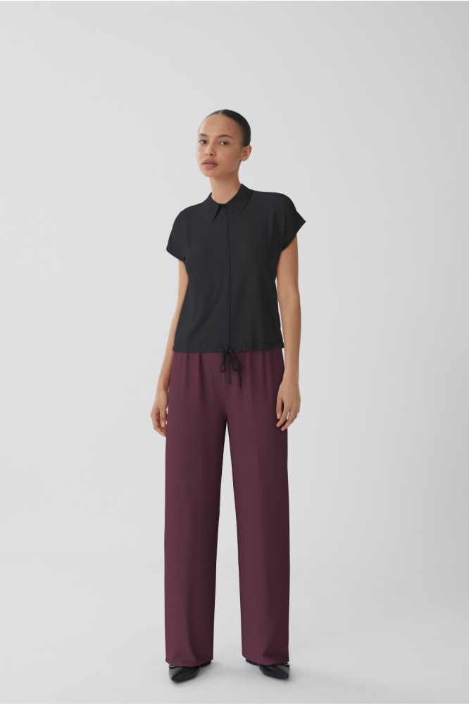 VISURASHIL S/S SHORT SHIRT/PB 14108930 BLACK BEAUTY